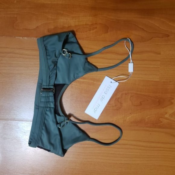Issa de' mar Kaili bikini top (S, green + black) - Picture 4 of 4